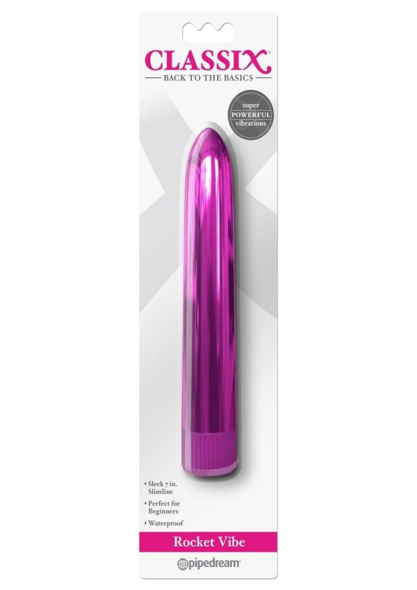 Classix Rocket Vibe Waterproof 7 Inches Pink - Image 2