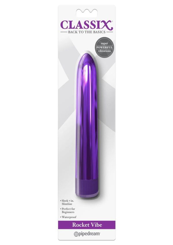 Classix Rocket Vibe Waterproof 7 Inches Purple - Image 2