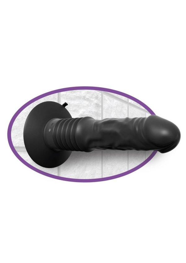 Anal Fantasy Elite Silicone Vibrating Ass Fucker USB Rechargeable Thrusting Dildo Black - Image 3