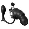 Anal Fantasy Elite Silicone Ass Gasm Cock Blocker Chastity Cage Black - Image 3
