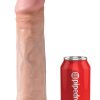 King Cock Realistic Dildo 11in - Vanilla