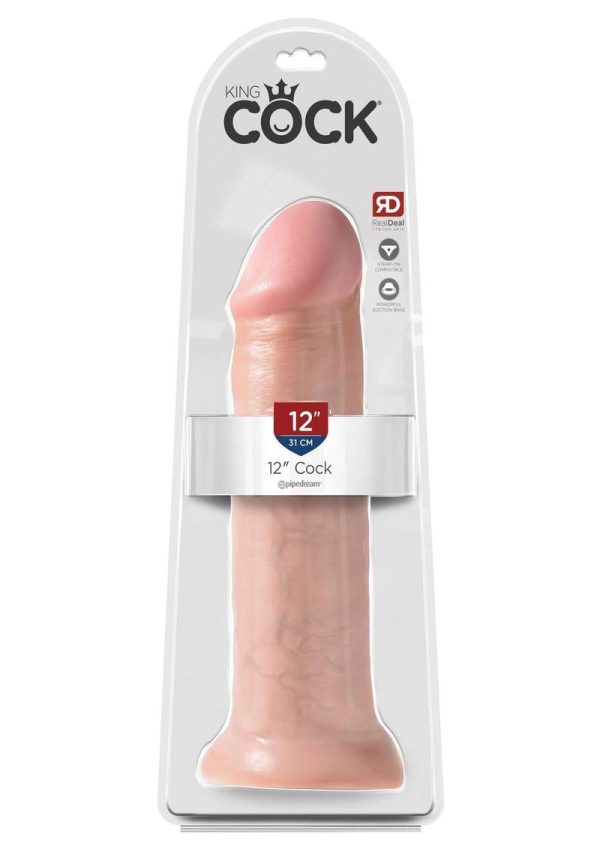 King Cock Realistic Dildo Flesh 12 Inch - Image 2