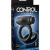 Sir Richards Control Vibe Cock And Ball Cock Ring Silicone Rechargeable Waterproof Black - Image 2