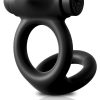 Sir Richards Control Vibe Cock And Ball Cock Ring Silicone Rechargeable Waterproof Black - Image 3
