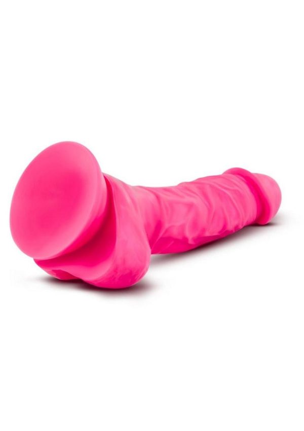 Neo Dual Density Realistic Cock With Balls Pink 7.5 Inch - Image 3