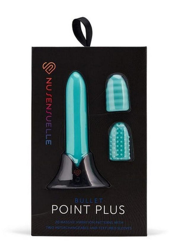 Sensuelle Point Plus 20 Function Bullet Silicone Rechargeable Waterproof Tiffany Blue - Image 2