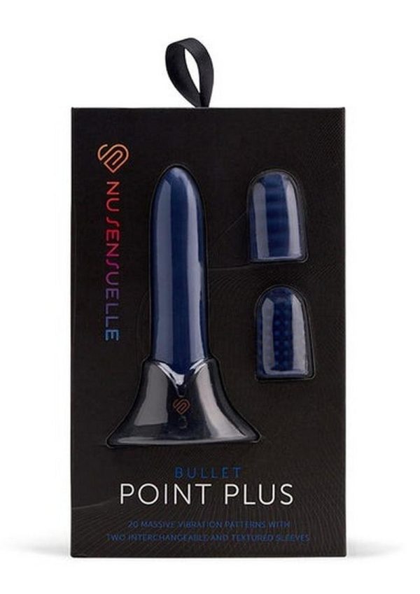 Sensuelle Point Plus 20 Function Bullet Silicone Rechargeable Waterproof Navy Blue - Image 2