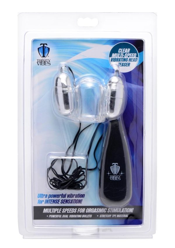 Trinity Vibes Multi-Speed Vibrating Head Teaser Clear - Image 2