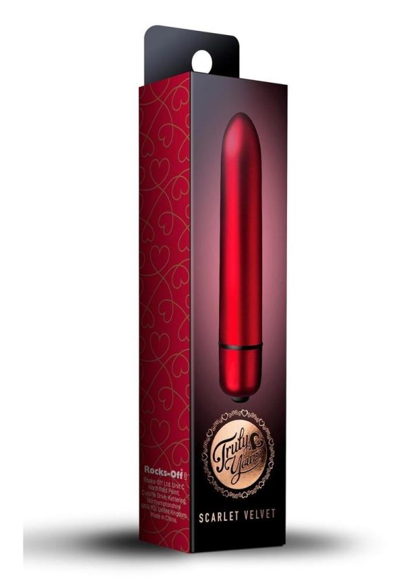 Truly Yours Scarlet Velvet Vibrator Waterproof Red - Image 2