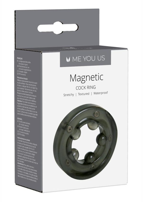 Linx Magnetic Cock Ring Waterproof Black - Image 2