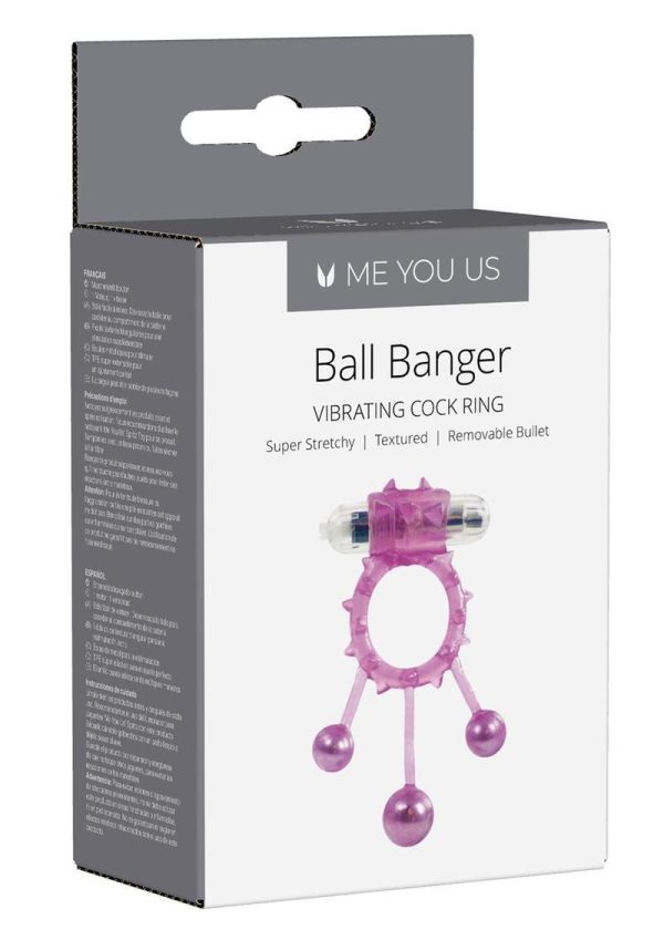 Linx Ball Banger Cock Ring Purple Os - Image 2