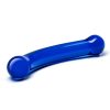 Glass Curved Glass G-Spot Dildo Blue 6 Inches - Image 3