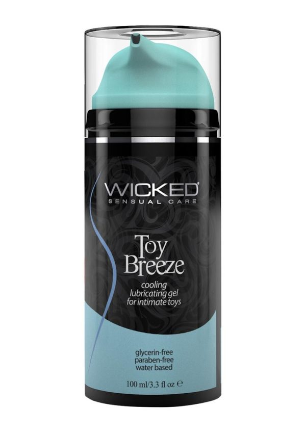 Wicked Toy Breeze Cooling Lubricating Gel  Water Based For Intimate Toys 3.3 Ounce