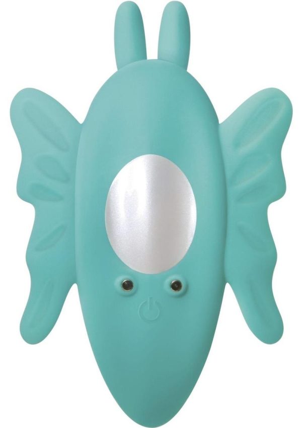 The Butterfly Effect Silicone USB Rechargeable Dual Motor Wireless Remote Control Vibrator Waterproof Teal - Image 3