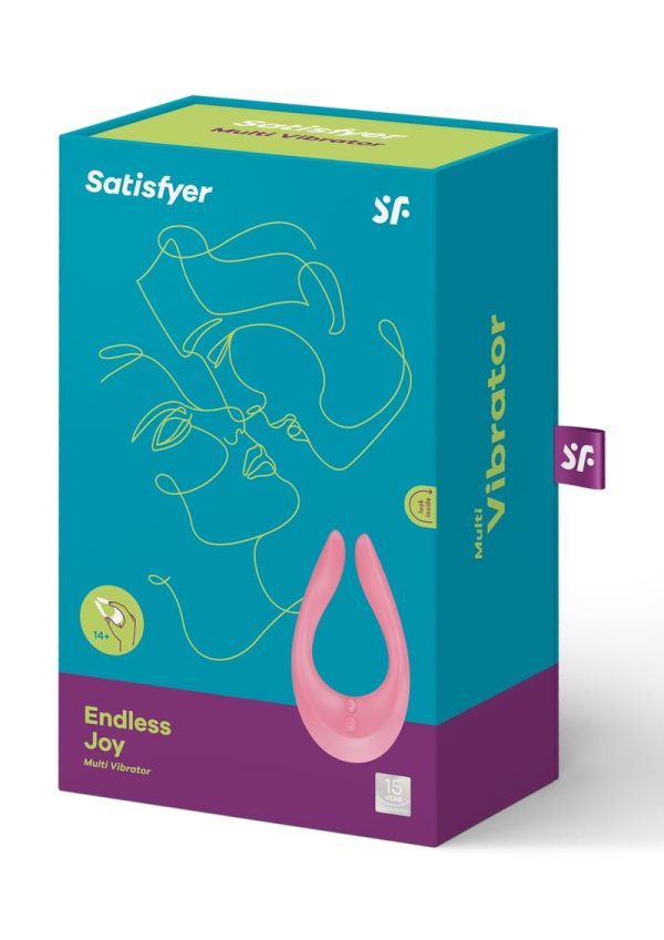 Satisfyer Partner Multifun 2 Silicone Singles Or Partner Vibrator USB Rechargeable Waterproof Pink - Image 2