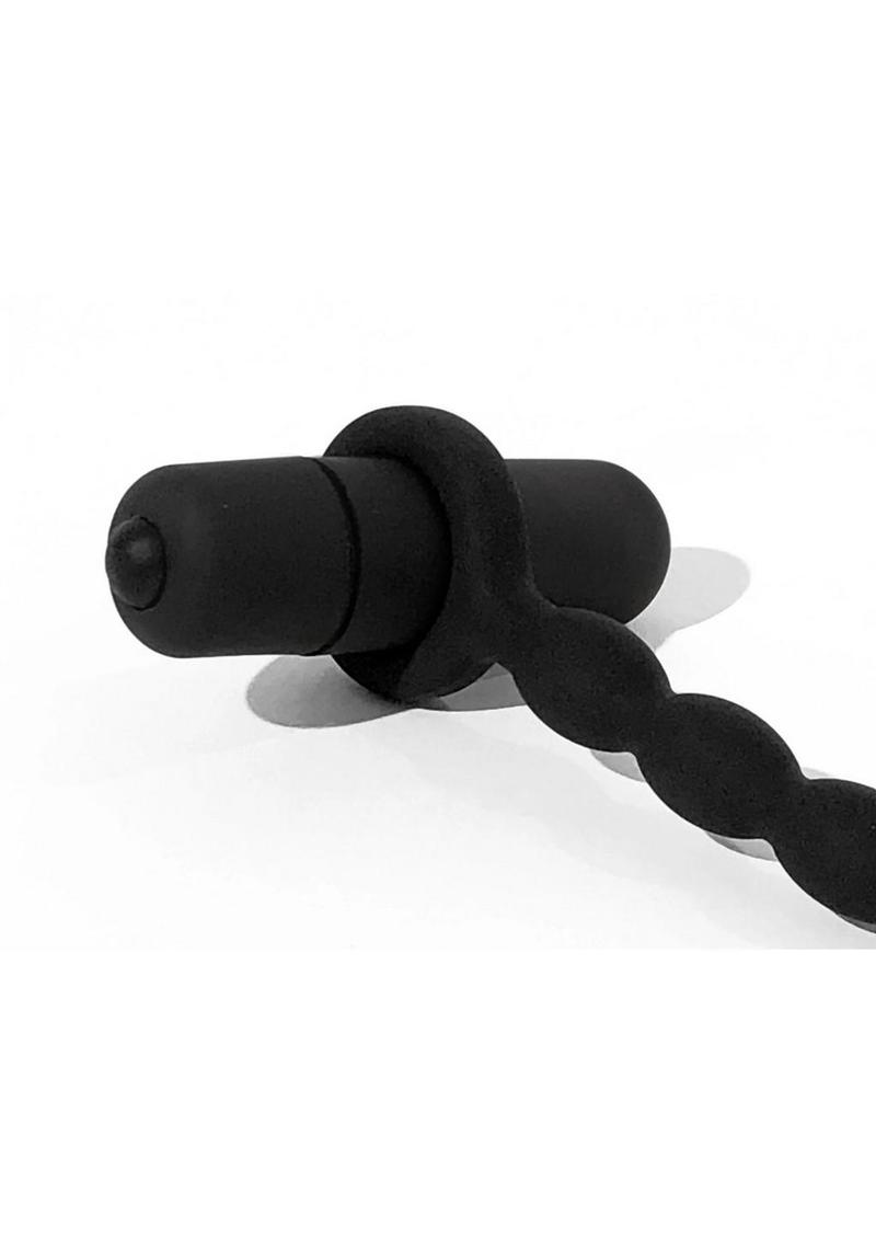 Bone Yard Silicone Urethra Trainer Kit Vibrating Sounds With Interchangeable Vibrating Bullet Black 3 Sizes Per Set - Image 3