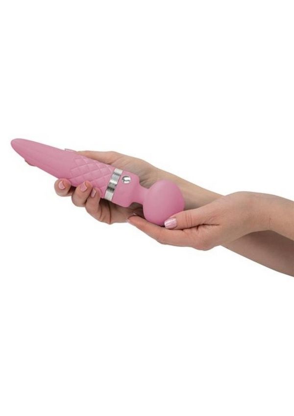 Pillow Talk Sultry Dual Ended Warming Massager Wand Pink - Image 3