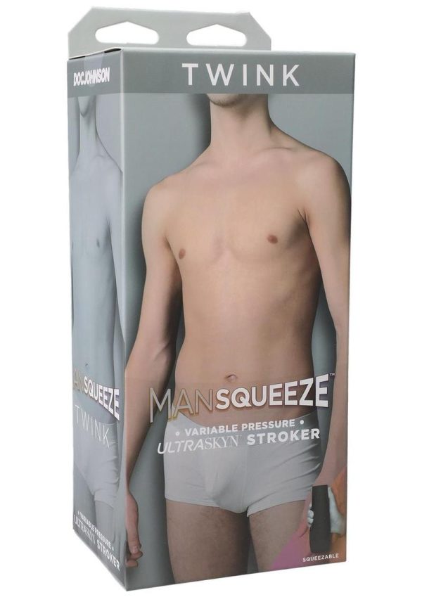 Man Squeeze Twink Variable Pressure Ultraskyn Stroker Anal Masturbator Vanilla 8 Inch - Image 2