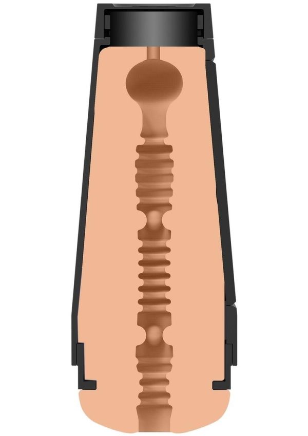 Man Squeeze Twink Variable Pressure Ultraskyn Stroker Anal Masturbator Vanilla 8 Inch - Image 3