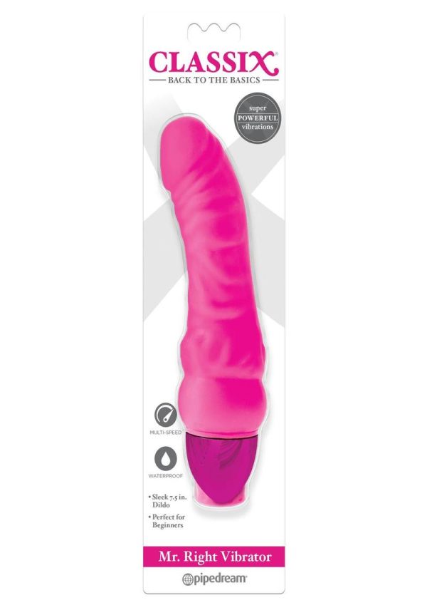 Mr Right Vibrator Pink Waterproof Multi Speed - Image 2