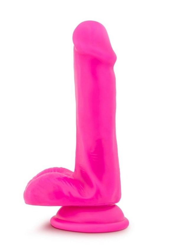 Au Naturel Bold Delight Dildo 6 inch Suction Cup Non Vibrating Pink - Image 3