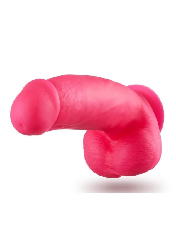Neo Elite Dual Dense Realistic Cock With Balls Suction Base Pink 7 Inch - Image 3