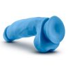 Neo Elite Dual Dense Realistic Cock With Balls Suction Base Blue 7.5 inch - Image 3