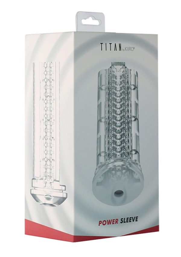 Titan Power Sleeve Male Masturbator  Clear - Image 2