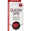 Quickie Gag Silicone Ball Gag Bondage Red - Image 2