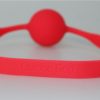 Quickie Gag Silicone Ball Gag Bondage Red - Image 3