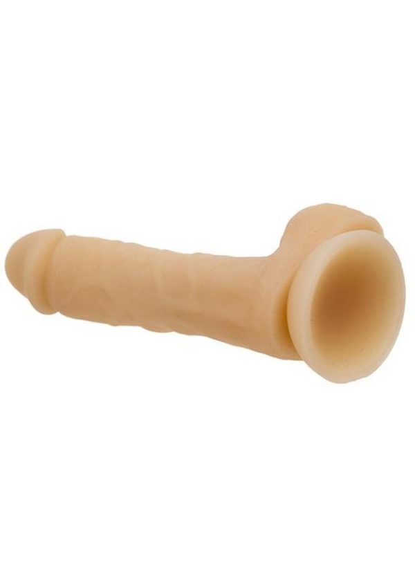 Addiction Bendable David Silicone Dual Dense Dildo Flesh 8 Inches - Image 3