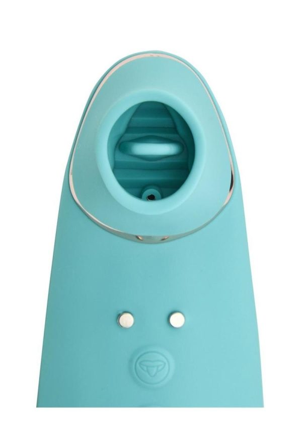 Nu Sensuelle Trinitii Suction Tongue Vibrator Rechargeable Multi Speed Electric Blue - Image 3