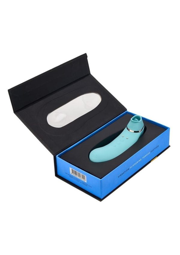 Nu Sensuelle Trinitii Suction Tongue Vibrator Rechargeable Multi Speed Electric Blue - Image 4