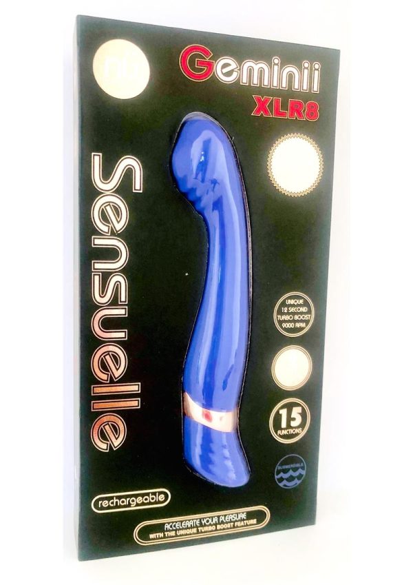 Nu Sensuelle Geminii Xlr8 Turbo Boost Rechargeable Vibrator Ultra Violet - Image 2