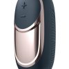 Satisfyer Lay-Ons Dark Desire Silicone Magnetic USB Rechargeable Vibrator - Black