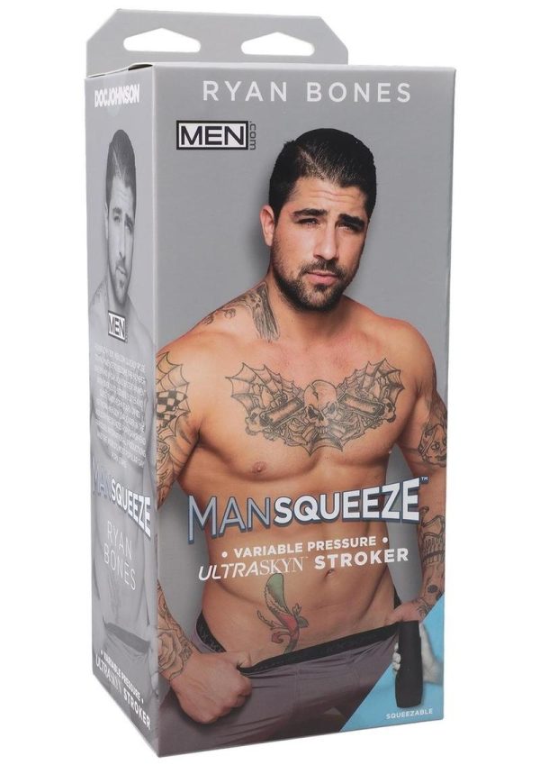 Man Squeeze Ryan Bones UltraSkyn Stroker Realistic Anus Vanilla 9 Inches - Image 2