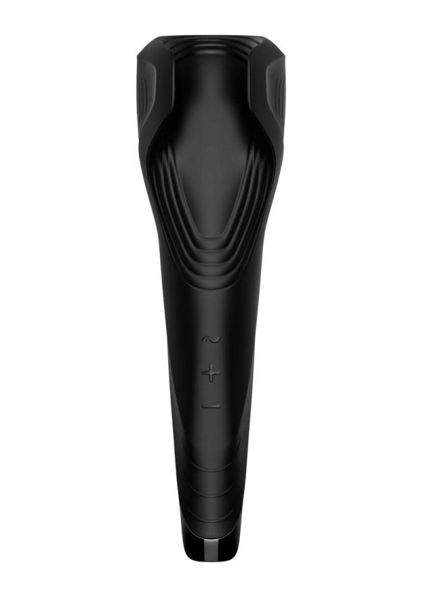 Satisfyer Men Wand Male Masturbator USB Rechargeable  Multi Function Waterproof Black - Image 3