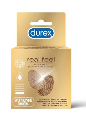 Durex Avanti Real Feel Non Latex Lubricated Condoms 3-Pack