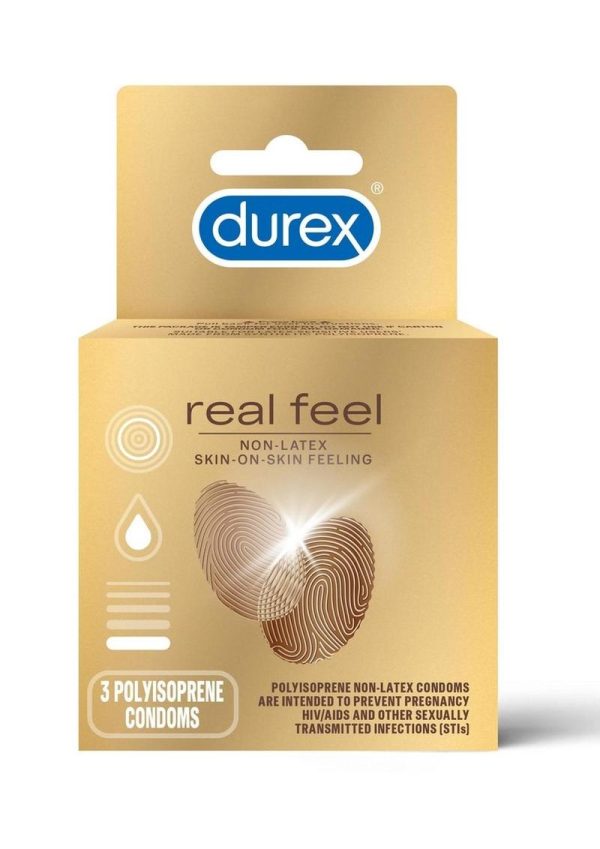 Durex Avanti Real Feel Non Latex Lubricated Condoms 3-Pack