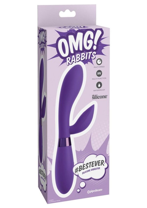 OMG Rabbits Bestever Silicone Multi Speed Waterproof Vibrator Purple - Image 2