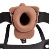 Fetish Fantasy Hollow Rechargeable Strap-On With Balls Tan 6 Inches - Image 3