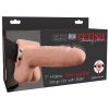Fetish Fantasy Hollow Rechargeable Strap-On With Balls Flesh 7 Inches - Image 2
