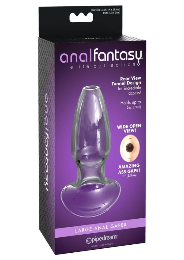 Anal Fantasy Elite Large Anal Gaper Glass Open Tunnel - Image 2
