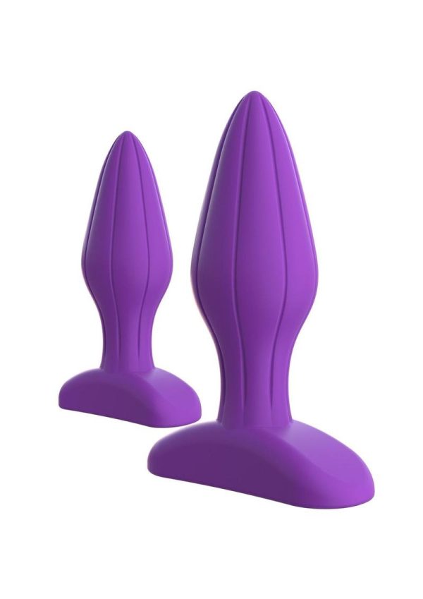 Fantasy For Her Designer Love Plug Set Anal Play Kit Silicone Purple - Image 3