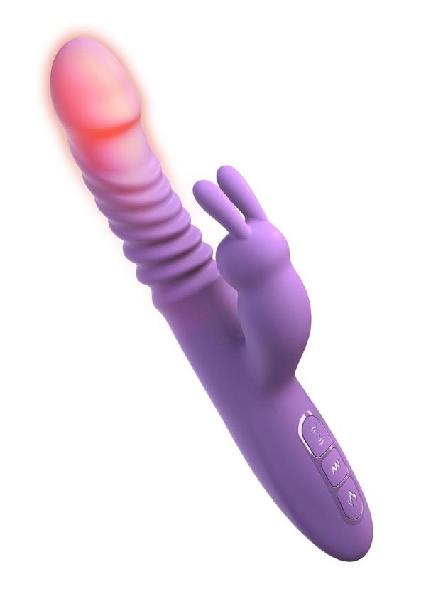 Fantasy For Her Thrusting Silicone Rabbit Multi Function Rechargeable  Waterproof Purple - Image 3