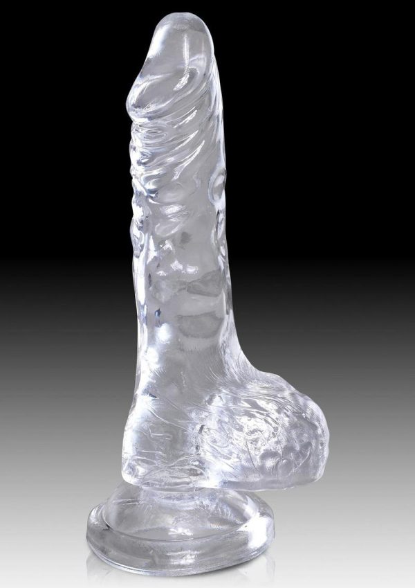 King Cock Clear 4 inch Dildo Non Vibrating - Image 3