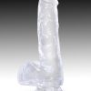 King Cock Clear 6 inch  With Balls Dildo Non Vibrating - Image 3