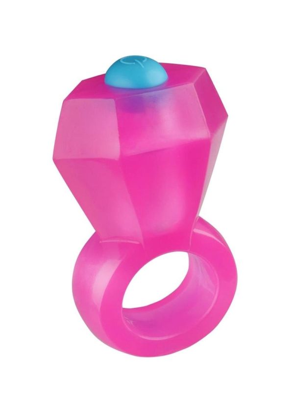 Rock Candy Vibrating Bling Pop Cock Ring Pink - Image 4