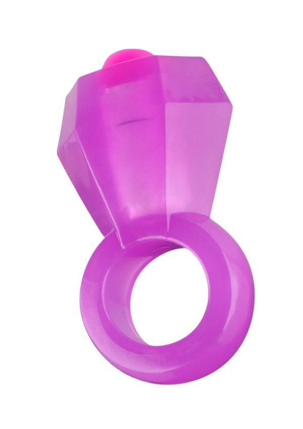 Rock Candy Vibrating Bling Pop Cock Ring Purple - Image 3