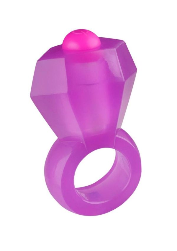 Rock Candy Vibrating Bling Pop Cock Ring Purple - Image 4